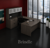 Bow Front U-Shaped Executive Desk with Hutch, Drawers and Storage