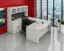 	Bow Front U-Shaped Executive Desk with Hutch, Drawers and Storage