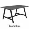 Standing height conference table with metal A-legs