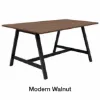 Standing height conference table with metal A-legs