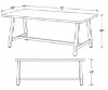 	Standing height conference table with metal A-legs
