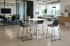 bar height stool with black frame