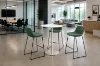 bar height stool with black frame