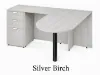 	Bullet L-shaped office desk with locking pedestal