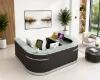 Cosmo glass top U shaped reception desk