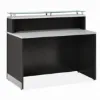 Cosmo small glass top reception desk