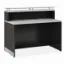 Cosmo small glass top reception desk