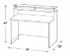 	Cosmo small glass top reception desk