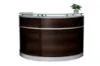 Cosmo curved glass top reception desk