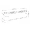 Picture of Cosmo Two Person ADA Glass Top Reception Desk 