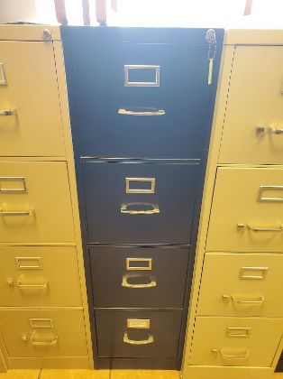 Picture of 4dr. letter size 15w x 25d x 52h Black Locking with Key