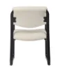 Boss beige LeatherPlus guest chair with curved arms, contoured cushions, black steel sled base, and reception seating design