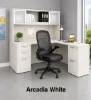 L shape desk with drawers