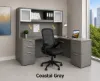 	L shape desk with drawers