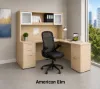 	L shape desk with drawers