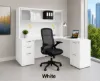 	L shape desk with drawers