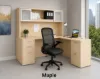 	L shape desk with drawers