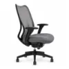Buzz Seating Cloud black ergonomic office chair with mesh back, molded foam seat, seat slider, multi-function arms, and synchro-tilt mechanism