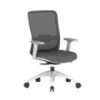 Orion mesh back manager’s chair with seat slider, built-in lumbar support, synchro-tilt, tilt lock, adjustable arms, and woven nylon mesh