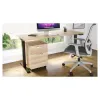 Orion mesh back manager’s chair with seat slider, built-in lumbar support, synchro-tilt, tilt lock, adjustable arms, and woven nylon mesh