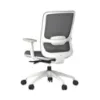 Orion mesh back manager’s chair with seat slider, built-in lumbar support, synchro-tilt, tilt lock, adjustable arms, and woven nylon mesh