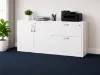 Picture of Lateral File Storage Cabinet Credenza with Locking Drawers and Adjustable Shelf