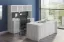 71-inch executive desk with matching storage credenza, glass door hutch, and locking file drawers in a modern executive office.