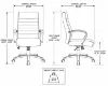 Mid back executive office chair with chrome frame, CaressoftPlus upholstery, padded chrome armrests, built-in lumbar support, and chrome five-star base.