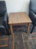 Picture of Laminate End Table with Solid Wood Base – Modern Office & Lobby Side Table