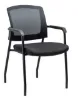 Picture of Performance Furnishings Baker Guest Chair with Arms – Black Mesh Back and Fabric Seat