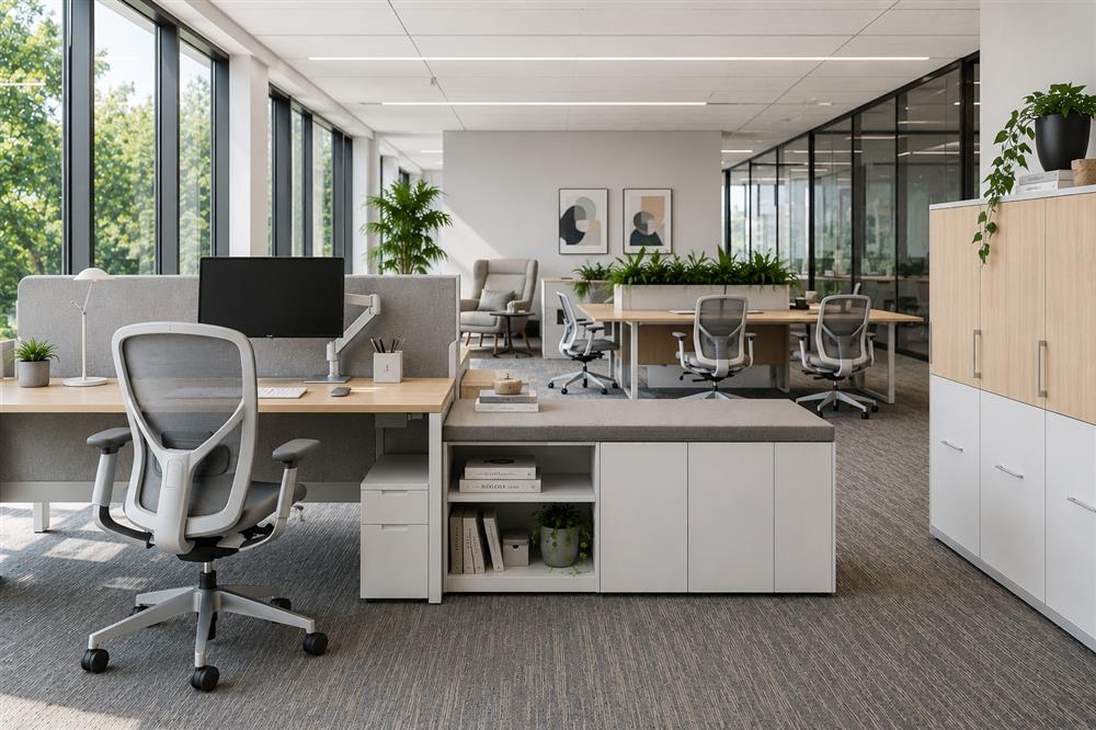 Herman Miller office furniture including ergonomic office chairs desks workstations and collaborative workplace solutions