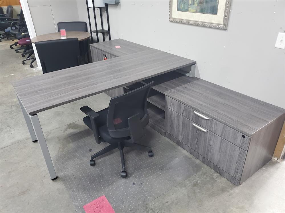 New and used commercial office furniture including desks, chairs, workstations, and storage solutions for businesses.